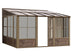 Gazebo Penguin Florence Wall Mounted Add-A-Room - Sand/Slate- Metal/Polycarbonate Roof