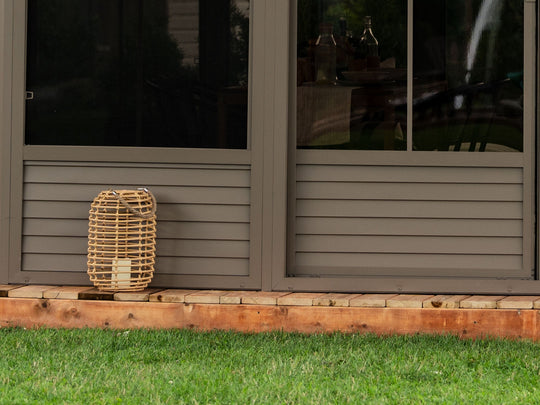 Gazebo Penguin Florence Wall Mounted Add-A-Room - Sand/Slate- Metal/Polycarbonate Roof