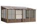 Gazebo Penguin Florence Wall Mounted Add-A-Room - Sand/Slate- Metal/Polycarbonate Roof