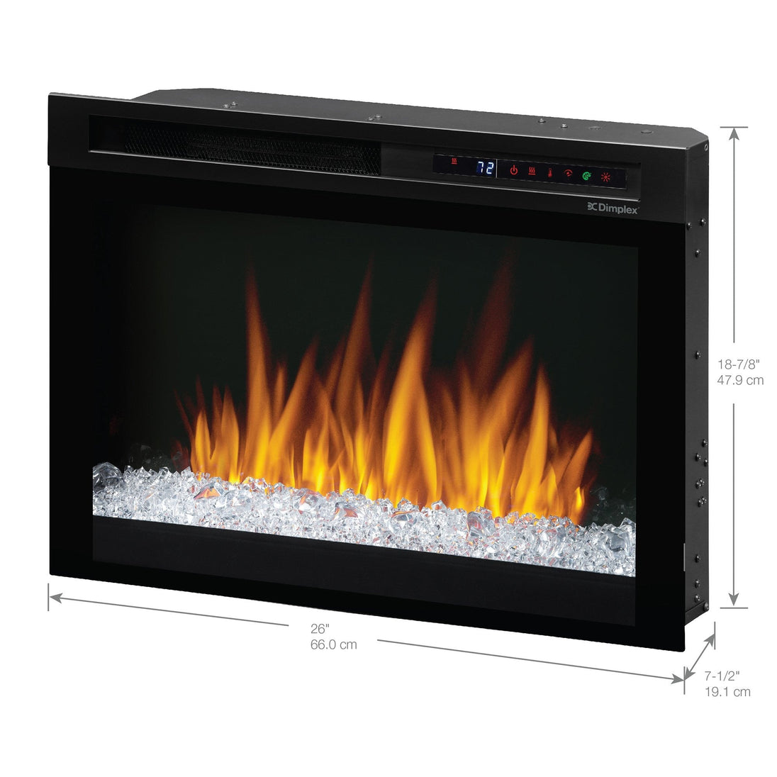 Dimplex Nova 26-Inch Plug-in Electric Firebox with Acrylic Ember Bed