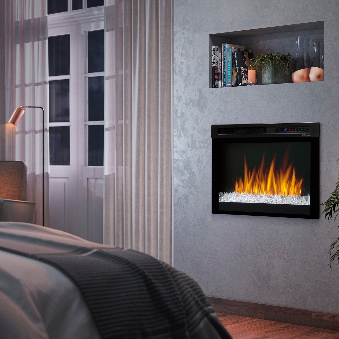 Dimplex Nova 26-Inch Plug-in Electric Firebox with Acrylic Ember Bed