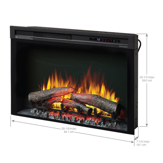 Dimplex Nova 33-Inch Plug-in Electric Firebox with Logs