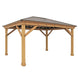 Yardistry Meridian Premium Cedar Gazebo in Multiple Sizes