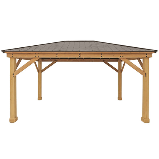 Yardistry Meridian Premium Cedar Gazebo in Multiple Sizes