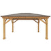 Yardistry Meridian Premium Cedar Gazebo in Multiple Sizes