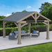 Yardistry 16x14 ft Timber Frame Pavilion with Aluminum Roof