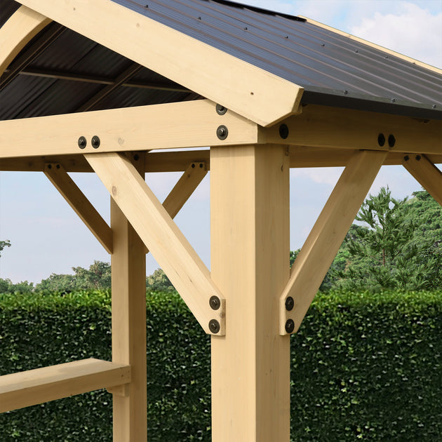 Yardistry Meridian Cedar Grilling Pavilion