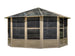 Gazebo Penguin Florence Freestanding Solarium - Sand/Slate- Metal/Polycarbonate Roof