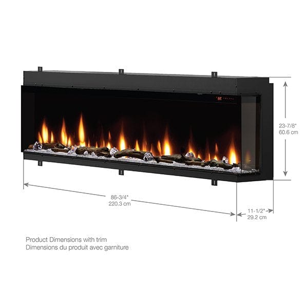 Dimplex Bold 88" Built-in Linear Electric Fireplace XLF8817-XD
