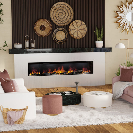 Dimplex Optimyst 86-inch Linear Water Vapor Built in Fireplace OLF86