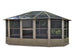 Gazebo Penguin Florence Freestanding Solarium - Sand/Slate- Metal/Polycarbonate Roof