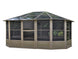 Gazebo Penguin Florence Freestanding Solarium - Sand/Slate- Metal/Polycarbonate Roof