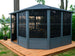 Gazebo Penguin Florence Freestanding Solarium - Sand/Slate- Metal/Polycarbonate Roof
