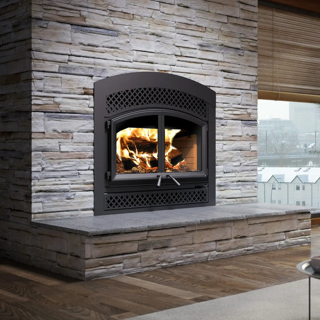 Valcourt FP15 Waterloo Arched Wood Fireplace - Includes Blower