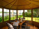 Gazebo Penguin Florence Freestanding Solarium - Sand/Slate- Metal/Polycarbonate Roof