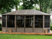 Gazebo Penguin Florence Freestanding Solarium - Sand/Slate- Metal/Polycarbonate Roof