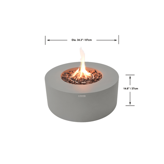 Modeno Tramore Round Fire Pit Table OFG132