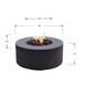 Modeno Venice Round Fire Pit Table OFG113