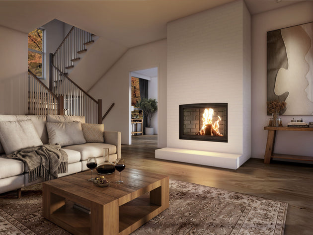 Valcourt Frontenac Guillotine Door Wood Fireplace FP11